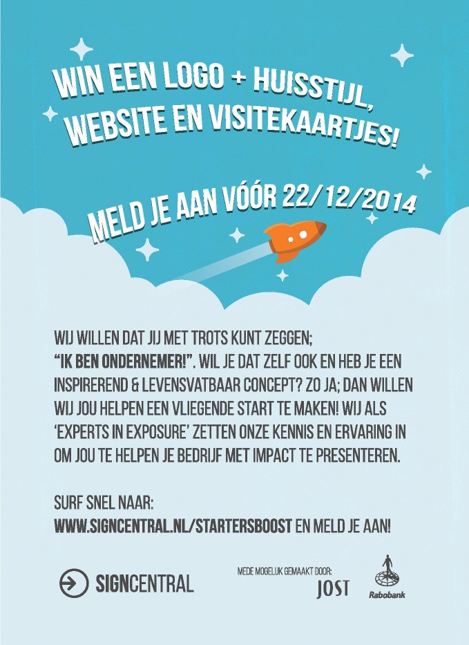 Startersboost flyer